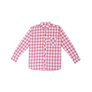 Promo One Red Flannel Shirt White Red 