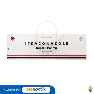 Gambar ITRACONAZOLE BERNOFARM 100 MG BOX 30 KAPSUL dari Apotek Sekata Kab. Tangerang Tokopedia