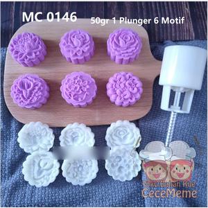 Jual Cetakan Mooncake Kue Bulan Nastar Cookies Sagu Satru Bunga 50gr ...