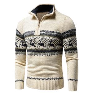 Mock Neck Sweater Pullover Men 