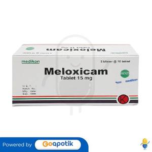 Gambar MELOXICAM MEDIKON 15 MG BOX 50 TABLET dari Apotek Sumber Abadi 2 Kab. Jember Tokopedia