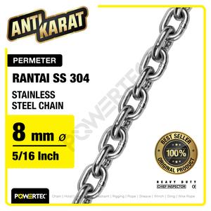 Jual Rantai SS 304 8mm Stainless Steel 