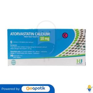 Gambar ATORVASTATIN HEXPHARM 10 MG BOX 30 TABLET dari Apotek Golden Star JKT Jakarta Barat Tokopedia