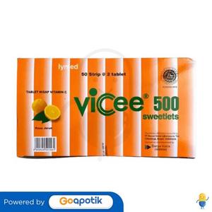 Gambar VICEE 500 RASA JERUK BOX 100 TABLET dari Apotek Bahagia Pharma Kab. Bekasi Tokopedia