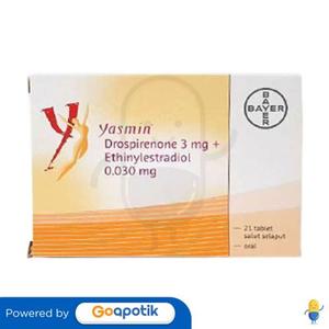 Gambar YASMIN BOX 21 TABLET dari Apotek Tirza Medika Kota Makassar Tokopedia