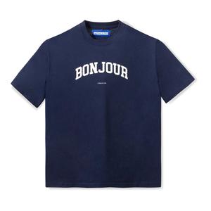 Gambar Kaos Tenue de Attire - Varsity Bonjour Navy Tee dari TenuedeAttire Jakarta Utara Tokopedia