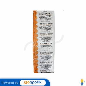 Gambar BECOM-ZET STRIP 10 KAPLET dari Apotek Setra Farma PWK Kab. Purwakarta Tokopedia