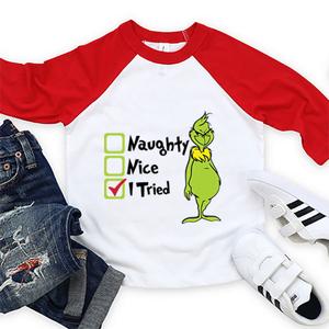 Jual Kaos The Grinch Naughty Nice I 