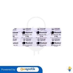 Gambar BISOLVON 8 MG STRIP 10 TABLET dari Apotek Setra Farma PWK Kab. Purwakarta Tokopedia