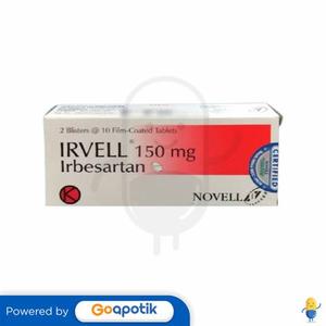 Gambar IRVELL 150 MG BOX 20 TABLET dari Apotek Golden Star JKT Jakarta Barat Tokopedia