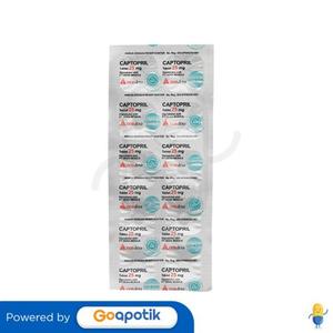 Gambar CAPTOPRIL OGB DEXA MEDICA 25 MG STRIP 10 TABLET dari Apotek Amartya Gemilang Kab. Sidoarjo Tokopedia