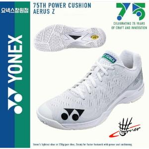 Sepatu Badminton Yonex Aerus Z White Men 75th Limited Edition di Sheuyana  Olshop Tokopedia