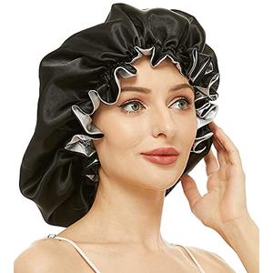 Silk Bonnet for Women, Curly Natural 