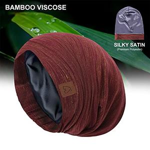 Jual Satin Sleep Cap Bonnet for Curly 