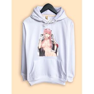 Jual Jaket Hoodie Anime Zero Two naked Darling in the franxx - Jakarta