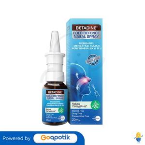 Gambar BETADINE COLD DEFENCE NASAL SPRAY ADULT dari Apotek Jati Jakarta Selatan Tokopedia