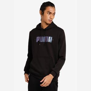 black graphic hoodie