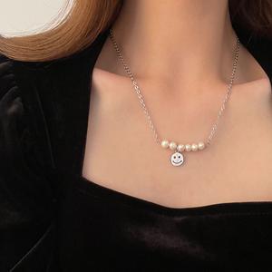 Jual Women Girl Pearl Chain Necklace 