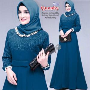 Jual Pakaian Wanita Dewasa Bahan Gamis Terbaru Syar i Quenby Bju ...