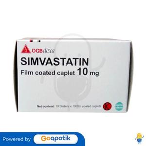 Gambar SIMVASTATIN OGB DEXA MEDICA 10 MG BOX 100 TABLET dari Apotek Lucky Star Jakut Jakarta Utara Tokopedia