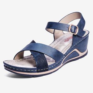 Jual LOSTISY Women Cross Strap Buckle 