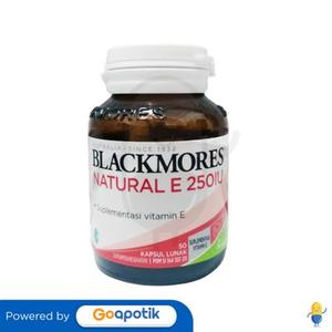 Gambar BLACKMORES NATURAL E 250IU BOTOL 50 KAPSUL dari Apotek Medipharm Kota Malang Tokopedia
