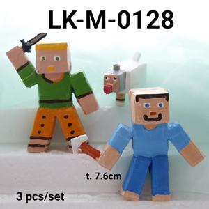 Gambar LK-M-0128 Cake topper hiasan kue mainan lokal game minecraft dari Yamama Baking Jakarta Timur Tokopedia