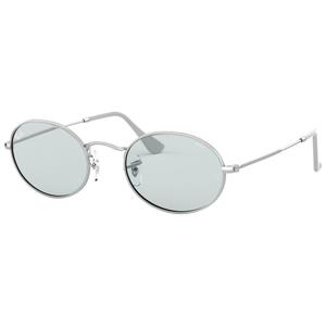 ray ban oval silver