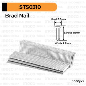 Foto Produk Brad Nail (F10) INGCO STS0310 Refill Isi Paku Tembak T F 10 mm HSG1405 dari INGCO Tools Indonesia