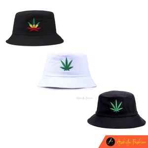 Jual Topi Bucket Bordir Daun / Bucket 