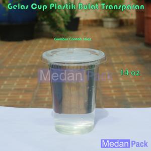 Foto Produk Gelas Cup Plastik 14 oz Tebal Tanpa Tutup Gosyen per 50 pcs dari Medan Pack