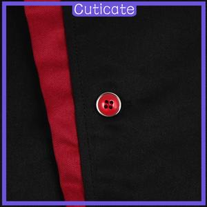 Jual Red Black Unisex Chef Jacket Coat 