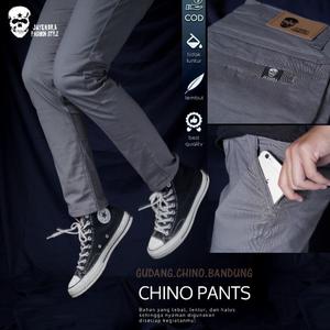 Foto Produk Celana Cardinal Panjang Chino Casual Original Slimfit Chinos Hitam Moc dari Gondhes