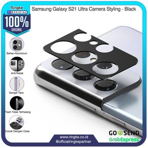 Foto Produk Ringke Samsung Galaxy S21 Ultra Camera Styling Black Pelindung Camera dari Official Ringke Partner
