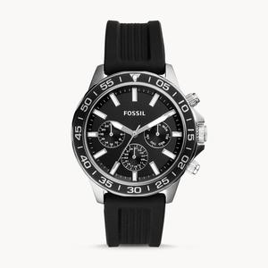 PRIA FOSSIL BQ2494 BLACK RUBBER STRAP 
