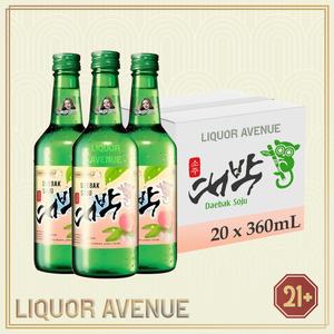 Foto Produk Daebak Soju Peach 360ml - 1 karton isi 20 botol dari Liquor_Avenue