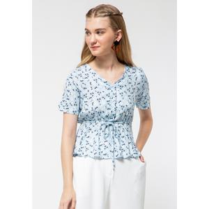 Foto Produk Colorbox V-Neck Blouse I:Bswkey121D023 Lt. Blue - LT. BLUE, S dari Colorbox Indonesia