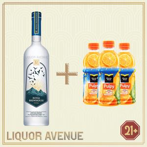 Foto Produk Royal Brewhouse Vodka 750ml + 3 Botol Pulpy Orange dari Liquor_Avenue