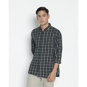 Gambar Kemeja Unisex Erigo Flannel Quinzy Navy - S dari Erigo Official Kab. Tangerang Tokopedia