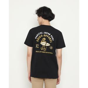 Foto Produk Kaos Pria Erigo T-Shirt Radical Surf Cotton Combed Black - S dari Erigo Official