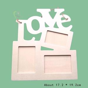 Jual Bingkai Foto Model Hollow Diy Desain Love Bahan Kayu - Jakarta