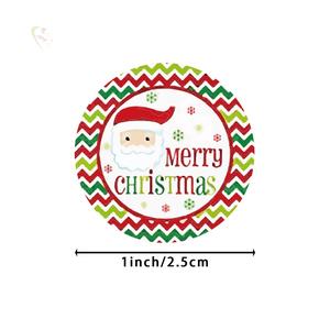 Jual LE 500pcs Round Merry ristmas Thank You Stickers Seal Labels for ...