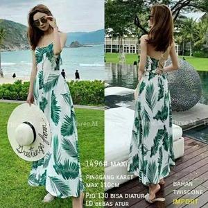 Jual Jumpsuit Maxi Baju Pantai Outfit 