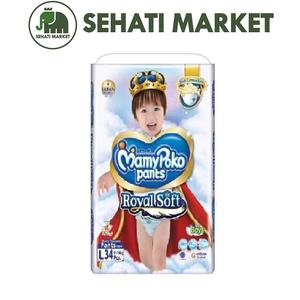 Foto Produk MAMYPOKO Pants Extra Dry Extra Soft Royal Soft Boy L34 L 34 dari SEHATI MARKET