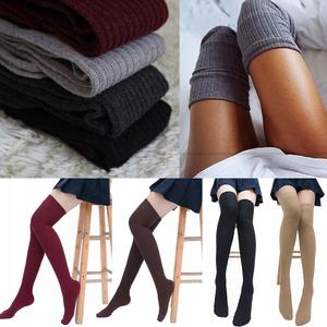 Wild Stripe Thigh High Over Knee Socks 