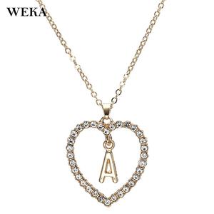 Jual Necklace Rose Gold Charm Heart 1Pc 