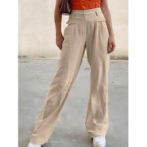 Jual ANG Women Zipper High Waist Wide 