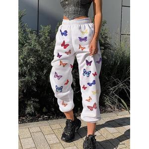 Jual AN Women Butterfly Print Elastic 