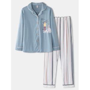 Jual AN Women Cotton Plus Size Striped 