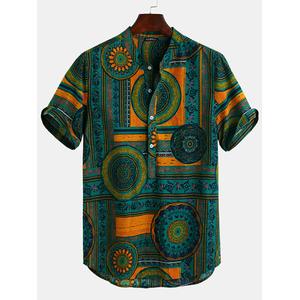 Jual ANG Men's Vintage Floral Ethnic T 